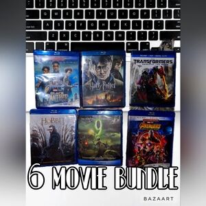 6 Blu Ray movies bundle